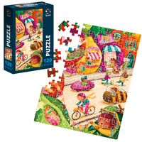 puzzle edukacyjne owocowe miasto układanka dla dzieci 120 el. dt100-24