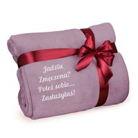 DUŻY CIEPŁY KOC 200 X 220 HAFT PREZENT NA URODZINY 18 30 40