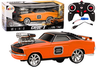 Autko Zdalnie Sterowane 1:18 Drift 360 Światła Dźwięki Pomarańczowy