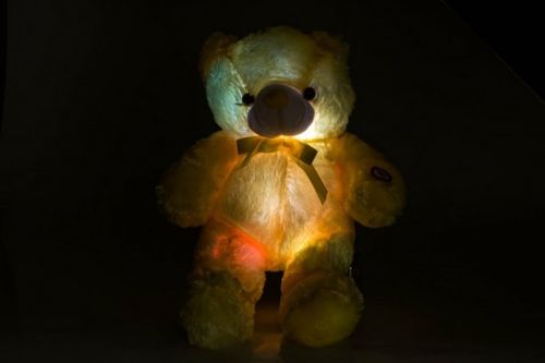 Miś pluszak lampka LED 45cm ŻÓŁTY na Arena.pl