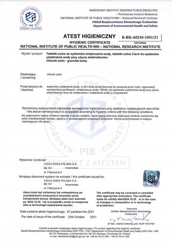 Sól w tabletkach do zmiękczaczy wody Ciech 25 kg na Arena.pl