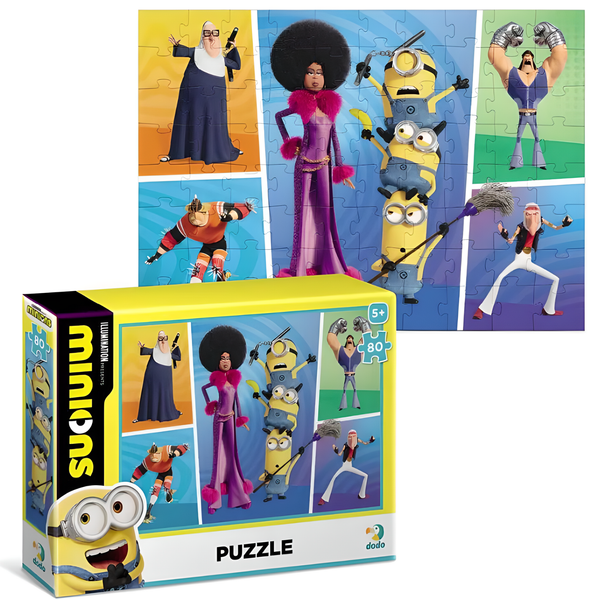 Puzzle Edukacyjne Minionki 80 Elementów Dodo 200363 zdjęcie 4