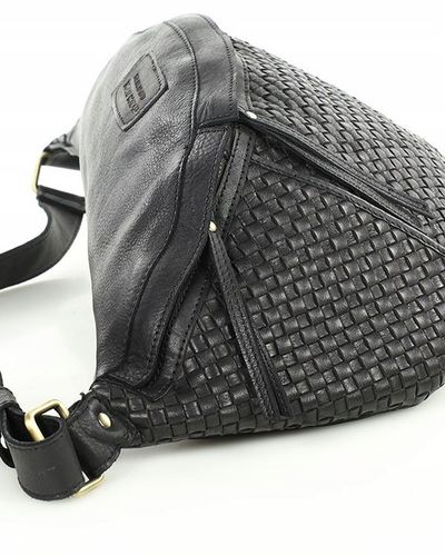 Torebka SKÓRZANA duża nerka PÓŁKSIĘŻYC listonoszka na Arena.pl