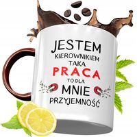 Kubek Bordowy Dla Kierownika Na Urodziny Prezent Z Nadrukiem Ze Zdjęciem