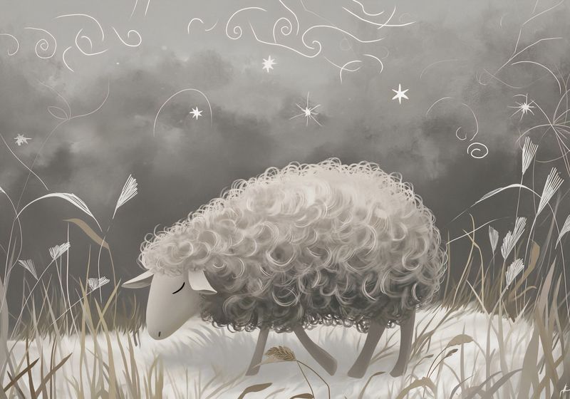 Plakat 66,5x46,5cm Bujna Owca zdjęcie 1