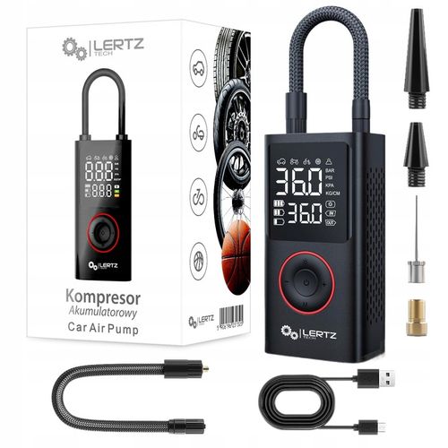 POMPKA KOMPRESOR SAMOCHODOWY ELEKTRYCZNA ROWEROWA AKUMULATOROWY + na Arena.pl