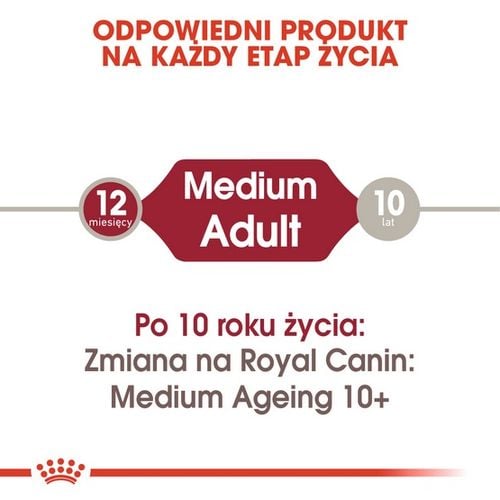 Karma w sosie opracowana dla psów ras średnich do 7 roku - Royal Canin 140g na Arena.pl