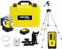 NIVEL SYSTEM CLx3R LASER KRZYŻOWY CZERWONY 3x360° STATYW + CZUJNIK RD800