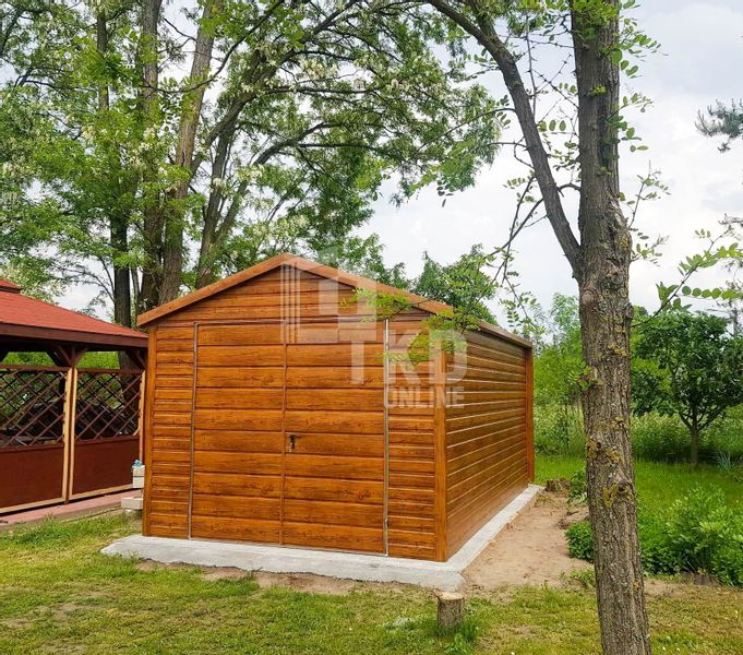 Domek Ogrodowy - Schowek - 3x5 Drewnopodobny - Dwuspadowy TKD133 zdjęcie 3