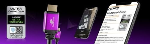 Kabel UHS HDMI 2.1 8K 48 Gbit/s Spacetronik 1,5m CERTYFIKOWANY czarny na Arena.pl