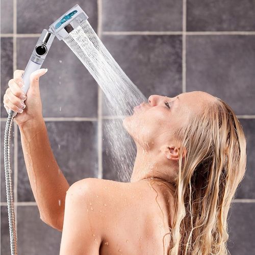 OSZCZĘDNA TURBO SŁUCHAWKA PRYSZNICOWA Z TURBINĄ WENTYLATOREM +WĄŻ+4xFILTR na Arena.pl