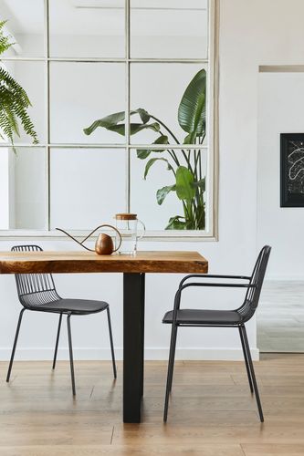 Krzesło Willy Black z poduszką PU na Arena.pl