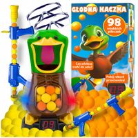 AŻ 98 KULEK GŁODNA KACZKA XXL GRA ZRĘCZNOŚCIOWA STRZELANIE CELU 2 PISTOLETY