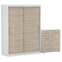Zestaw VISTA 04 Szafa 150 Komoda FRIDA MINI 01 90 półki BS PRODUCENT