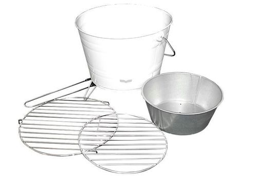 Grill wiaderko biały - turystyczny na Arena.pl