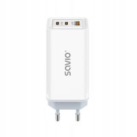 Ładowarka sieciowa Savio LA-07 65W USB / 2x USB-C