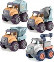 MAŁY SAMOCHODZIK SAMOCHÓD BETONIARKA CIĘŻARÓWKA KOPARKA DLA DZIECI ZABAWA