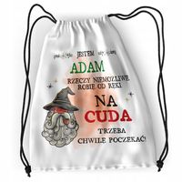 Plecak Dla Adama Sportowy Szkolny Worek Torba Z Nadrukiem Ze Zdjęciem