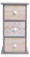 Szkatułka drewniana z trzema szufladami