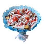 Bukiet ze slodyczy Kinder. Prezent na Urodziny, Imeniny, Komunia