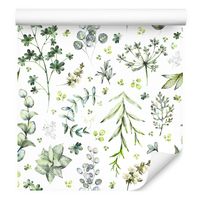 Tapeta polne liście kwiaty rośliny do jadalni