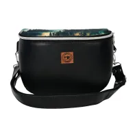 Duża Torebka Nerka Damska - Czarna Góry i Las