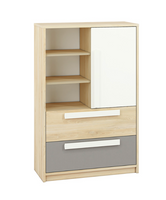 Komoda Młodzieżowa 1D2SZ 92 cm Wielokolorowe DRIPS ML