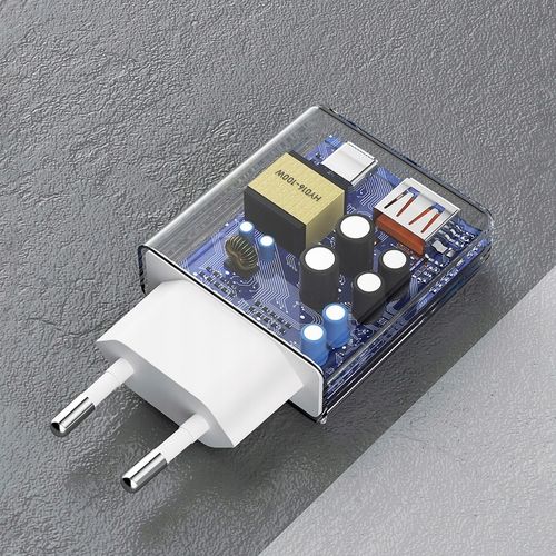 SZYBKA ŁADOWARKA DO TELEFONU PD 30W ŁADOWARKA SIECIOWA USB-C / USB-A QC 3.0 na Arena.pl