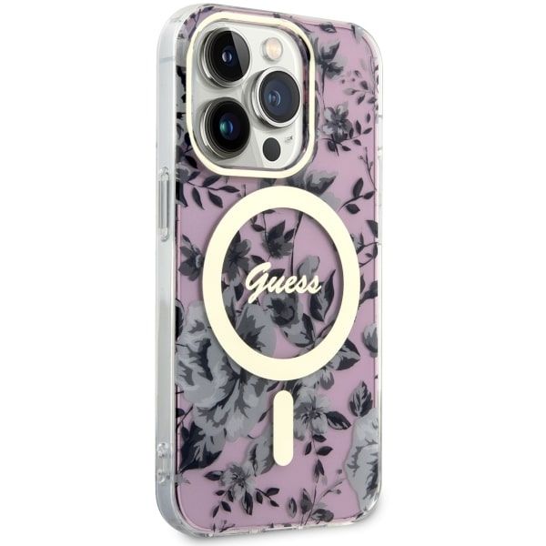 Etui Guess do iPhone 14 Pro Max, Różowy, MagSafe zdjęcie 4