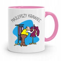 Kubek Różowy Krawca Krawcowej Najlepszy Krawiec Z Nadrukiem Ze Zdjęciem