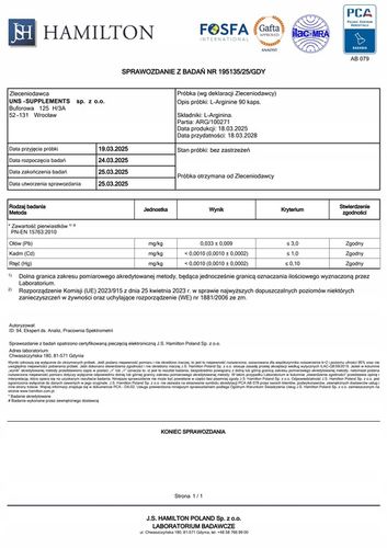 UNS L-ARGININE 90 KAPS LIBIDO SIŁA POMPA POTENCJA na Arena.pl