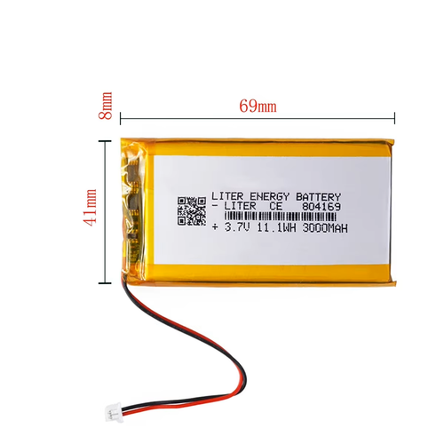 Akumulator Litowo-Polimerowy 3000mAh 3.7V JST 804169 na Arena.pl