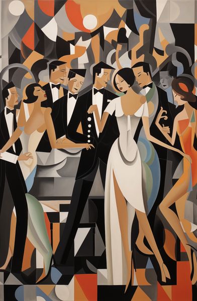 Plakat 53x81cm Bal w Art Deco zdjęcie 1