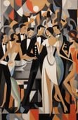 Plakat 53x81cm Bal w Art Deco