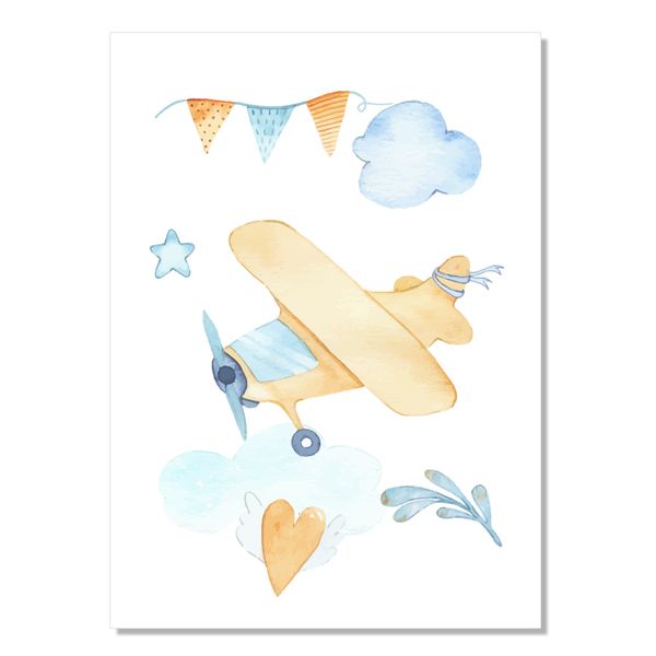 Obraz Żółty Samolot zdjęcie 1