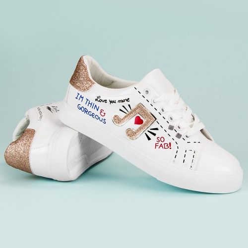 Stylowe białe trampki r.40 na Arena.pl