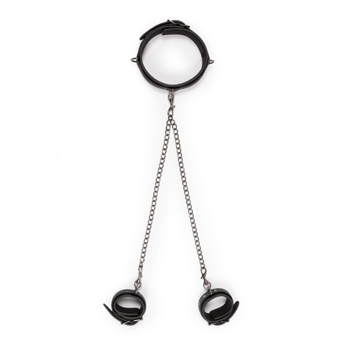 Kajdanki-Leather Collar With Anklecuff zdjęcie 8