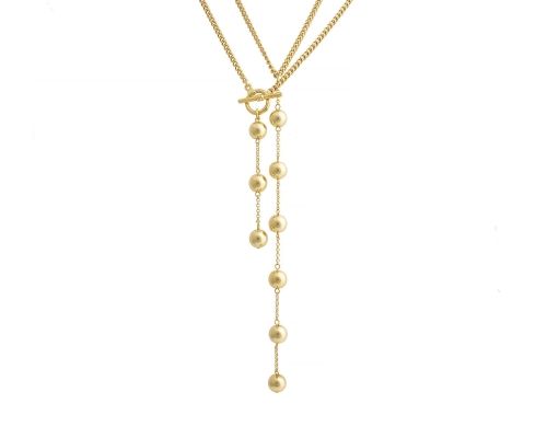 naszyjnik przód/tył z kulkami (c22/jes/190au) na Arena.pl