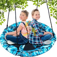 HUŚTAWKA HAMAK BOCIANIE GNIAZDO 100CM BLUE MORO