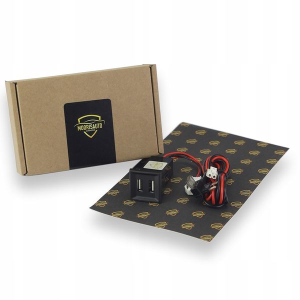 Ładowarka 2x USB VW T5 2003-2009 - RED Light zdjęcie 4