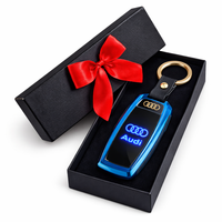Elegancki brelok Audi z zapalniczką LED brelok do kluczy Etui