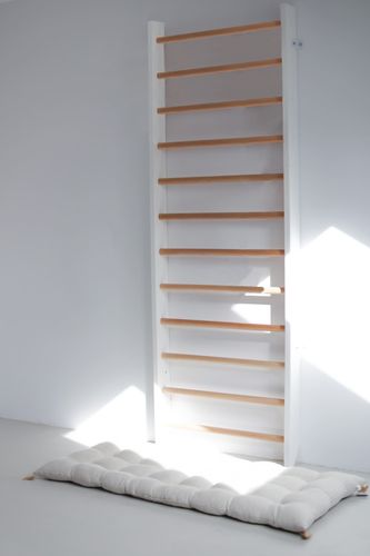 drabinka gimnastyczna klasyczna biała - drewno 200x80cm na Arena.pl