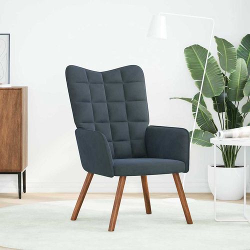 Fotel, ciemnoszary, obity aksamitem na Arena.pl