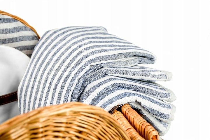 PLECIONY KOSZ PIKNIKOWY WIKLINOWY DLA 2 TERMOTORBA KOCYK IZOLACJA SZTUĆCE zdjęcie 13