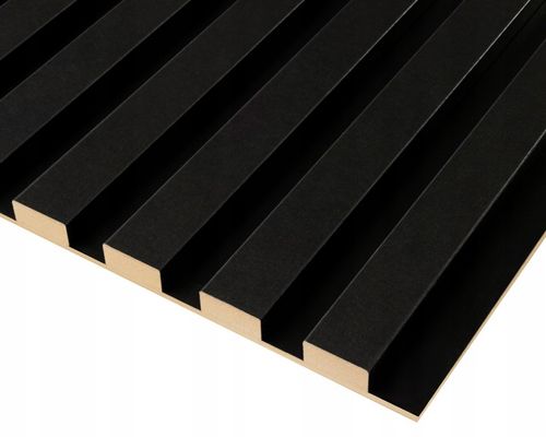 Lamele ścienne na płycie HDF - 275 cm x 40,5 cm - CZARNY 905 na Arena.pl
