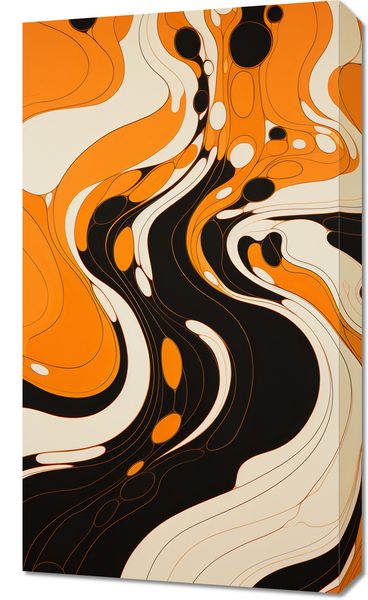Obraz 40x70cm Tańczący Atrament zdjęcie 1
