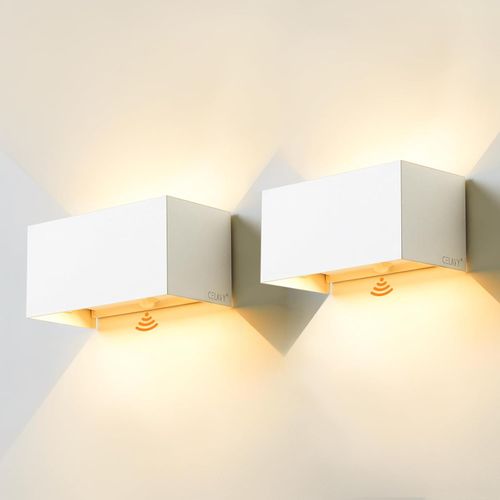 Lampa zewnętrzna LED CELAVY 2 szt. z czujnikiem ruchu IP65 ścienna biała na Arena.pl