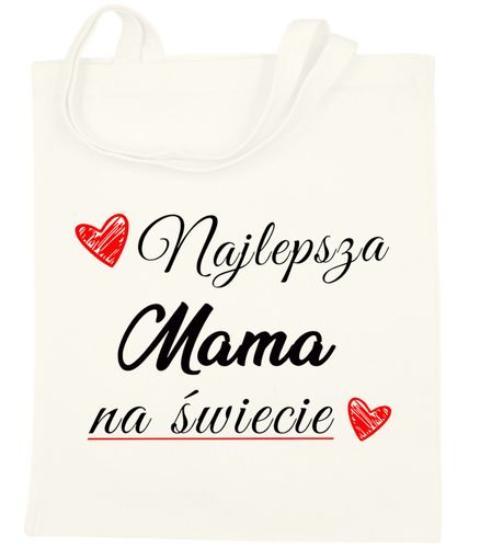TORBA BAWEŁNIANA PREMIUM NA ZAKUPY Z NADRUKIEM PREZENT DLA MAMY WZORY na Arena.pl