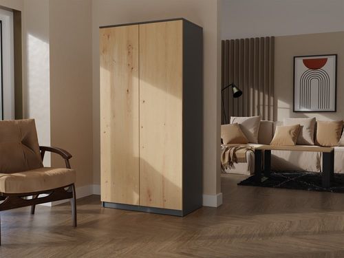 SZAFA SD-90 - ANTRACYT / DĄB ARTISAN na Arena.pl