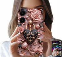 ETUI DO SAMSUNG GALAXY A06 5G - KOBIECE WZORY KŁÓDKA SERCE CASE + SZKŁO